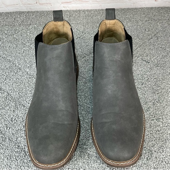 Deer Stags Jared 2 Ankle Boots Mens 10 Gray Bootie Memory Foam Faux Leather - Picture 7 of 9